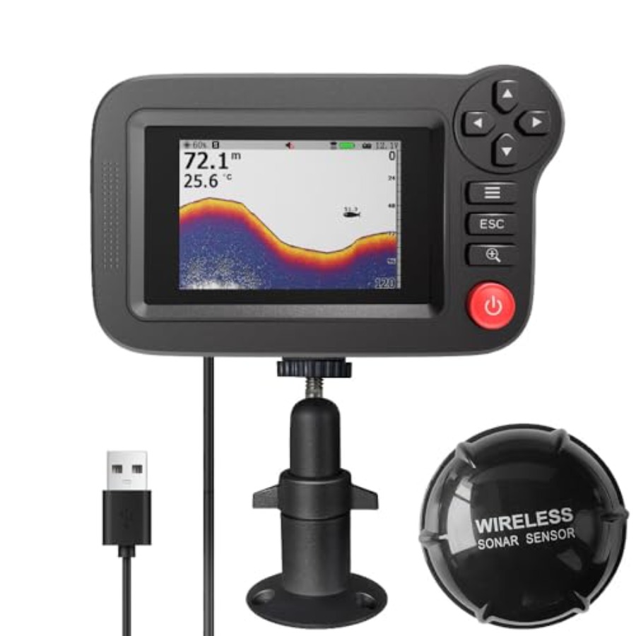 Fish Finder Transducer - Handheld Fish Finder for kayak fishing: