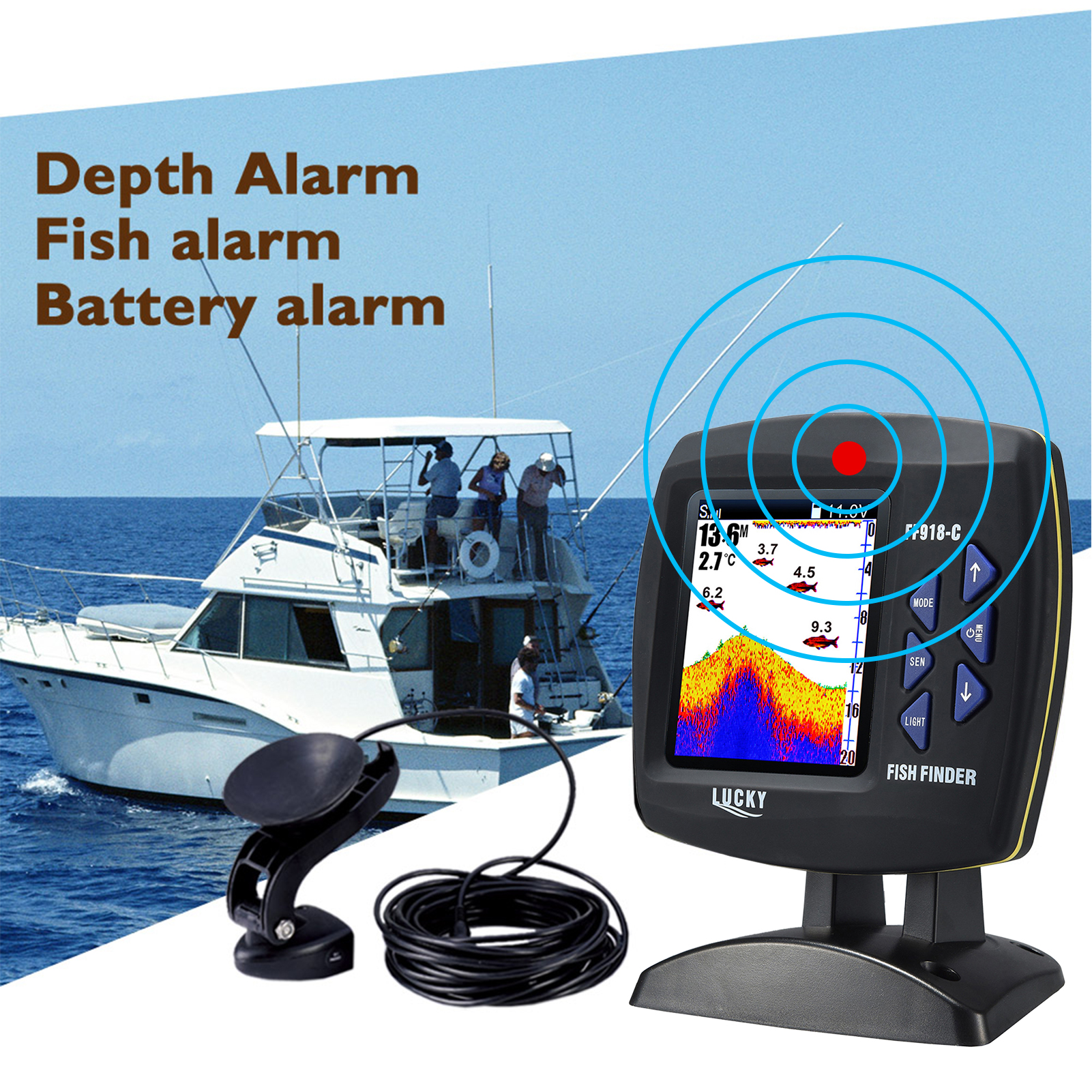 Fish Finder Wired Transducer S - Fish Finder Transducer のレビューと価格