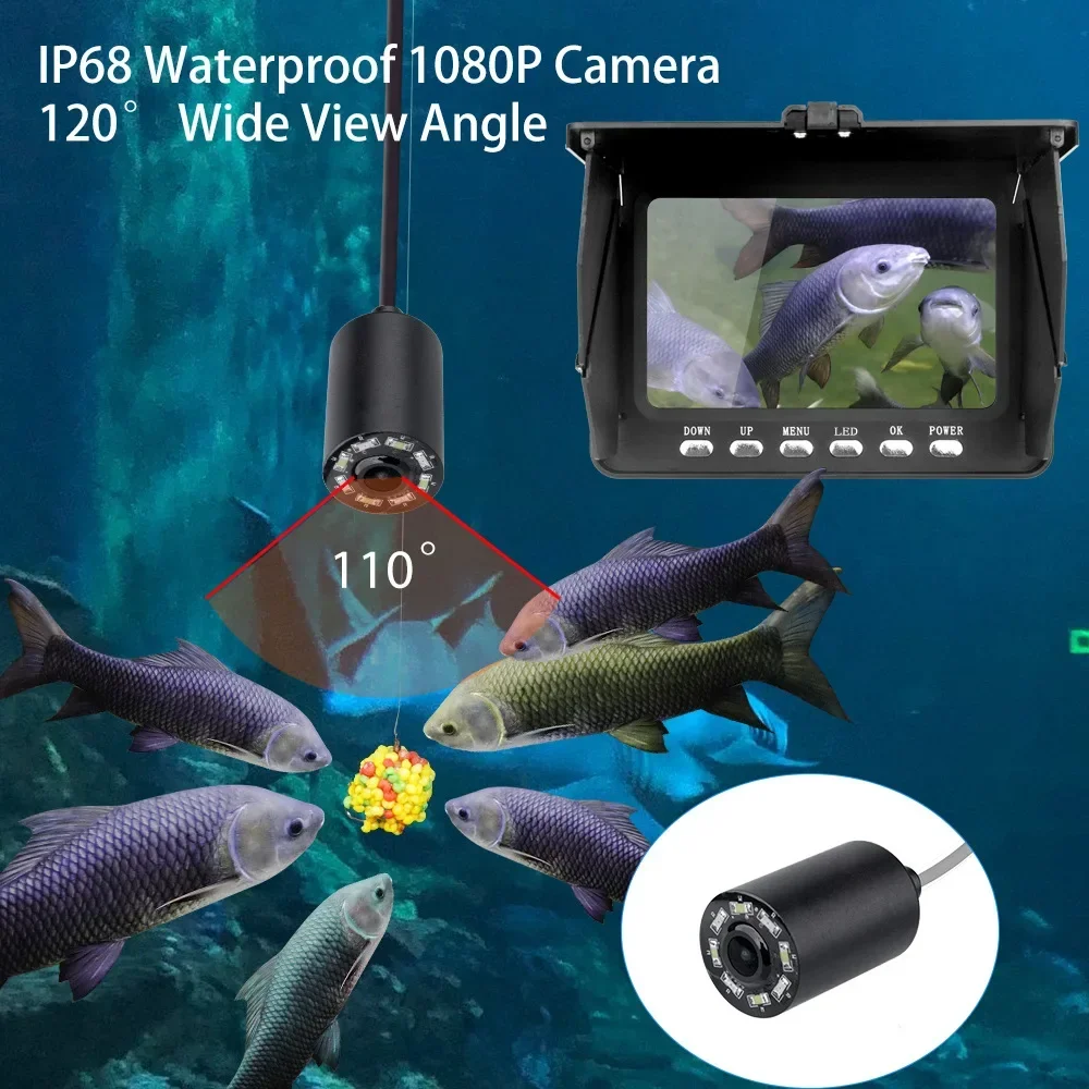 Fish Finder 5.0 Inch LCD Displ - Fishing Camera のレビューと価格