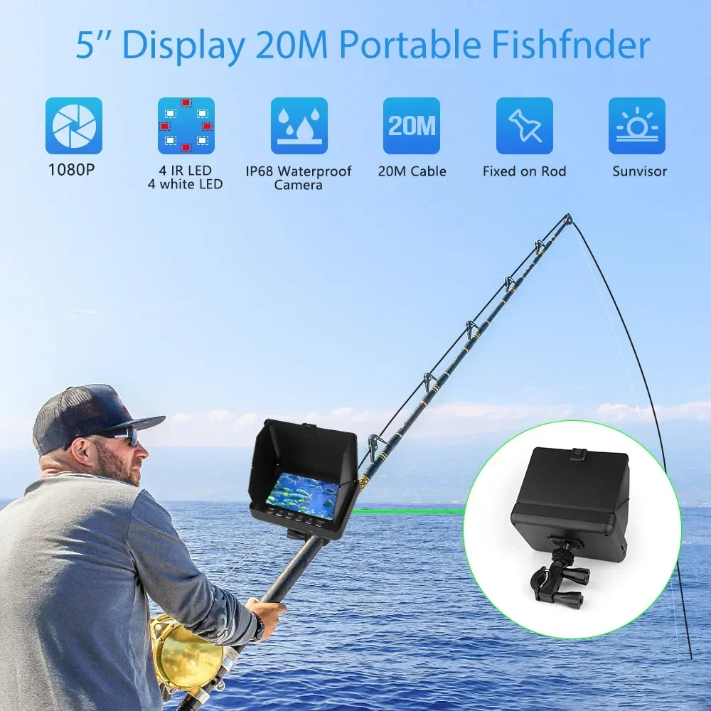 Fish Finder 5.0 Inch LCD Displ - Fishing Camera のレビューと価格