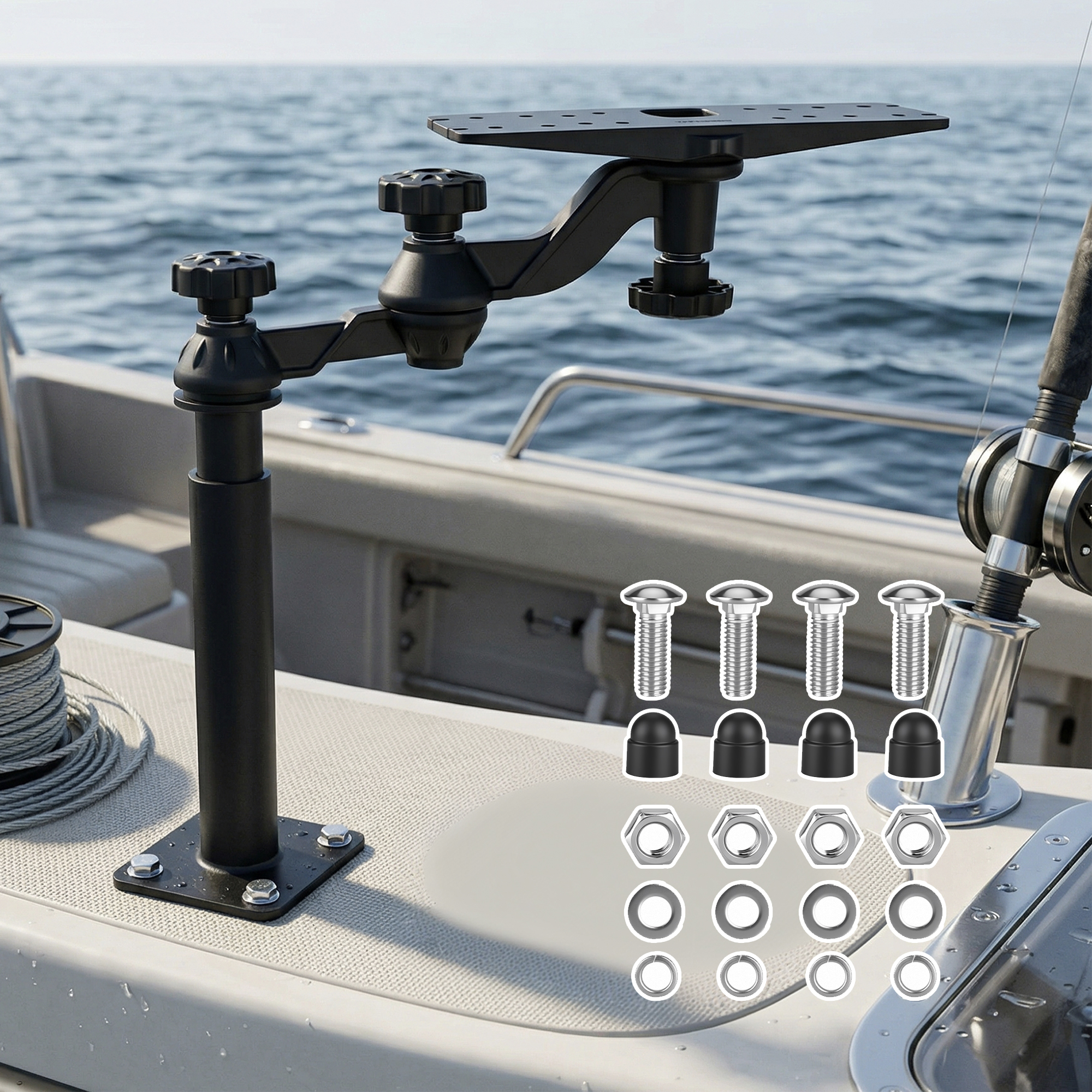 Telescoping Fish Finder Mount  - Fish Finder のレビューと価格