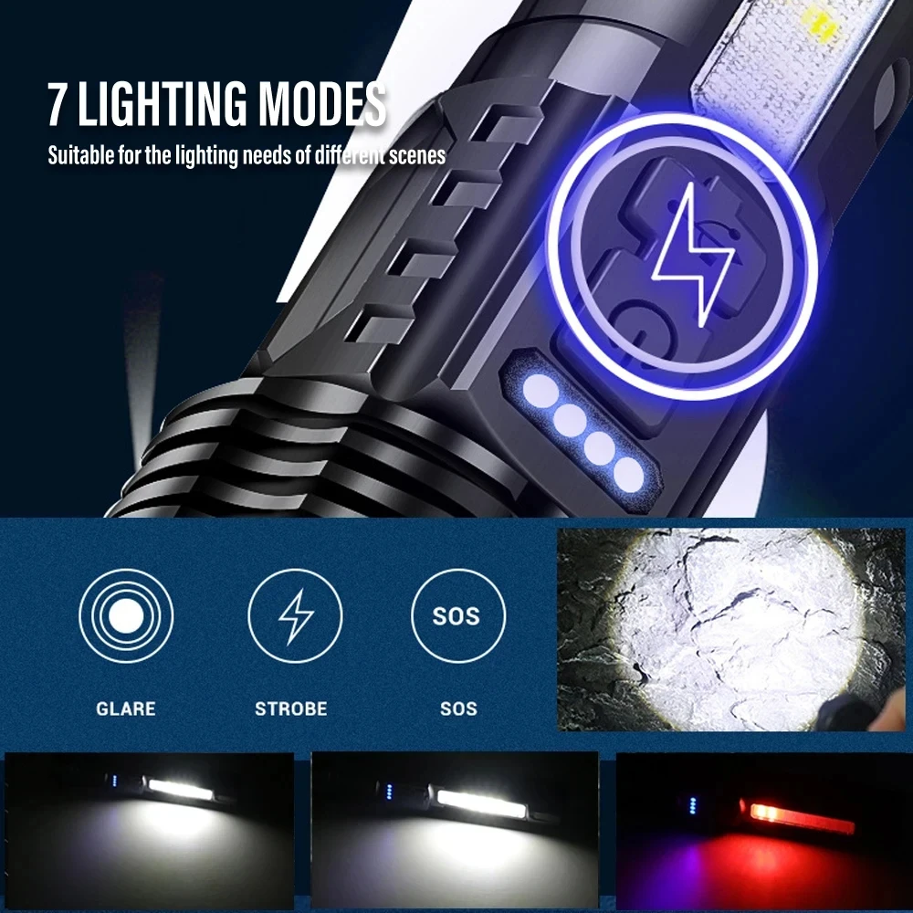 Powerful LED Flashlight Rechar - Fishing Light のレビューと価格