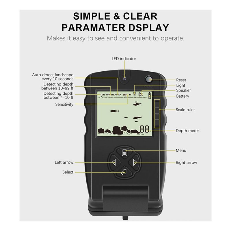 New Portable Fish Finder, Ice  - Fish Finder Portable のレビューと価格