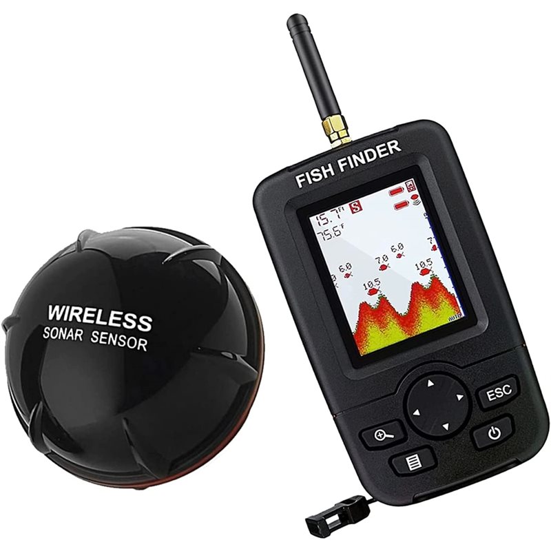 Wireless Sonar Fish Finder, Po - Fish Finder Portable のレビューと価格