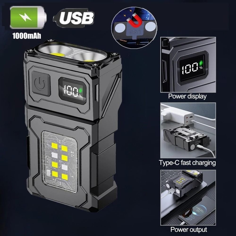 180° Rotatable LED Flashlight  - Fishing Light のレビューと価格