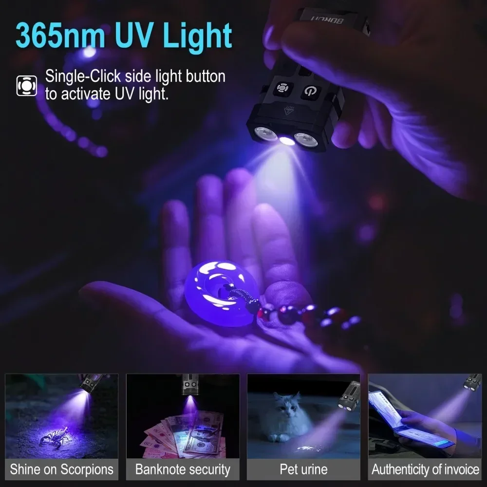 BORUiT EV20 1100LM EDC UV Keyc - Fishing Light のレビューと価格
