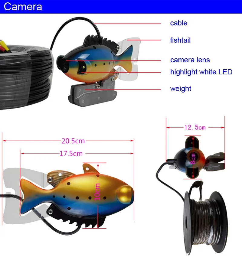 SY801 Full Waterproof Underwat - Fish Finder Portable のレビューと価格