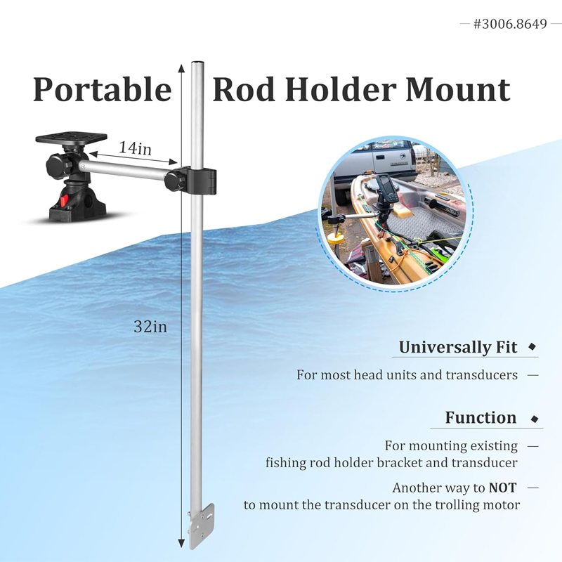 360° Rotation ,Marine Fish Fin - Fish Finder Mount のレビューと価格