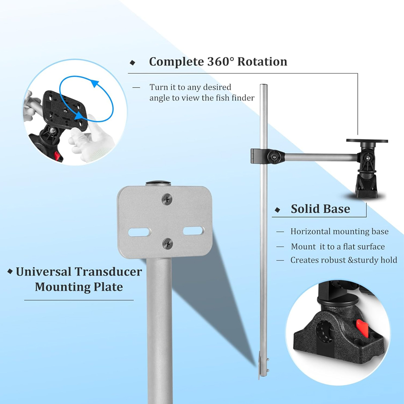 360° Rotation ,Marine Fish Fin - Fish Finder Mount のレビューと価格