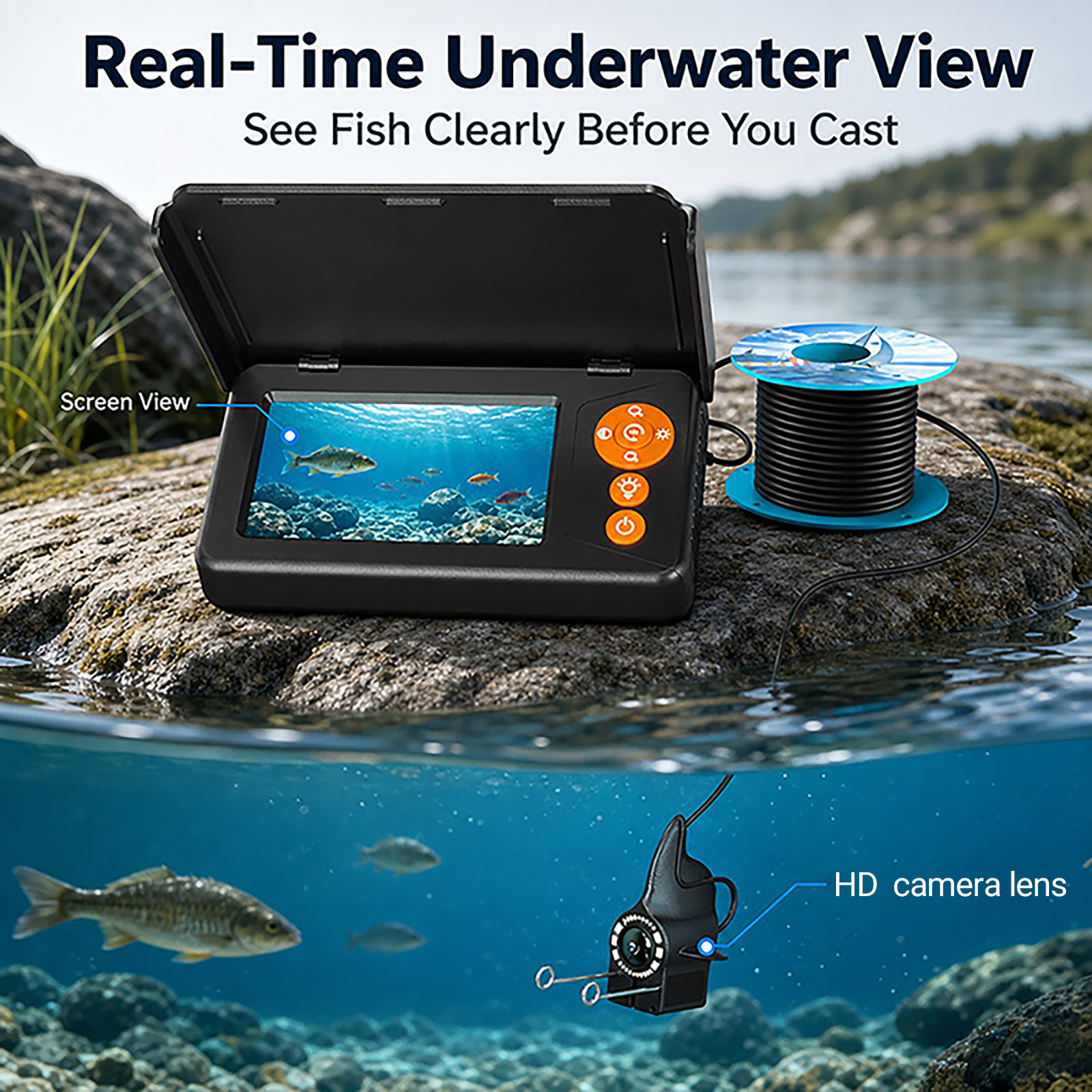 Fish Finder Underwater Camera  - Fish Finder Portable のレビューと価格