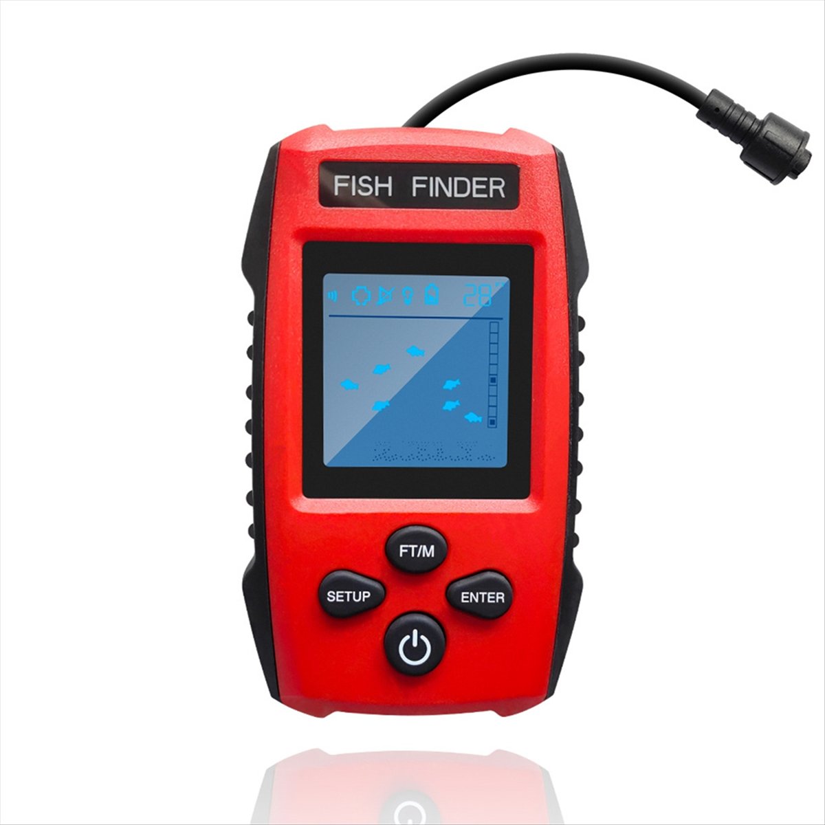 Color LCD Fish Finder Wired So - Fish Finder Transducer のレビューと価格