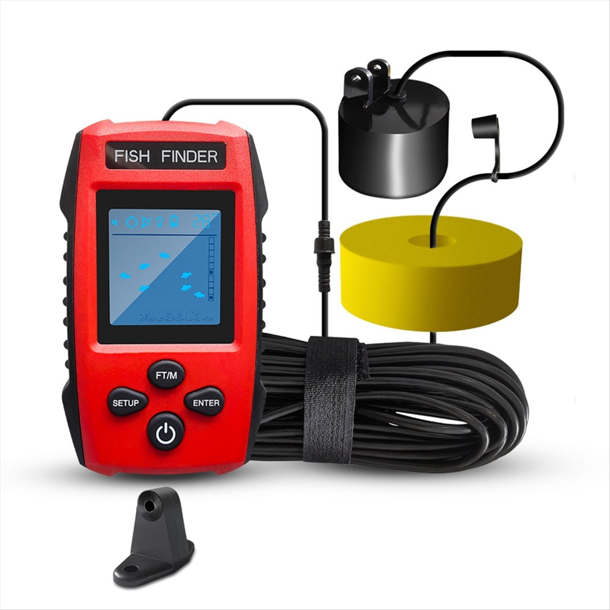 Color LCD Fish Finder Wired So - Fish Finder Transducer のレビューと価格