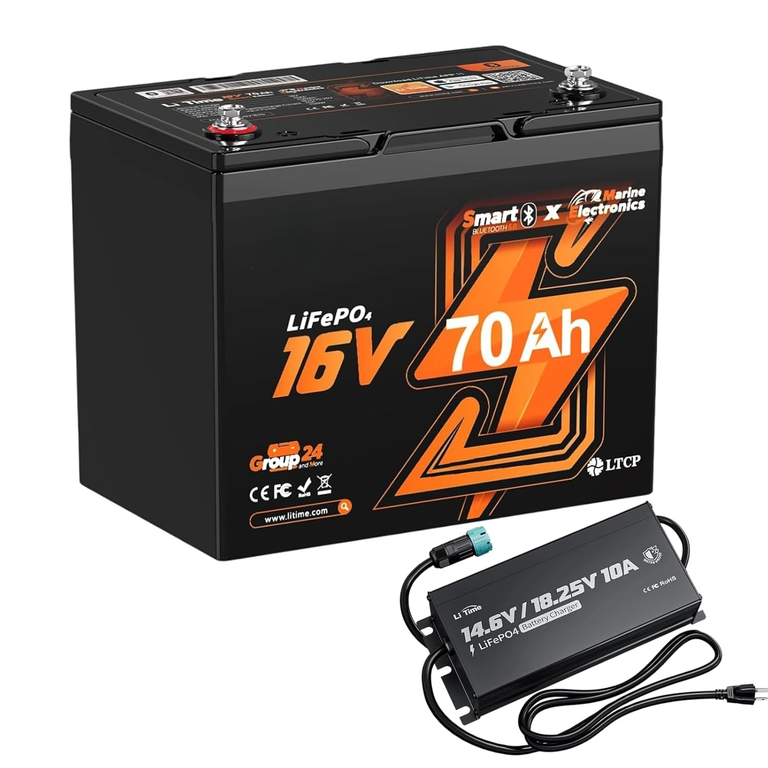 16V 70Ah Lithium Fish Finder B - Fish Finder Charger のレビューと価格