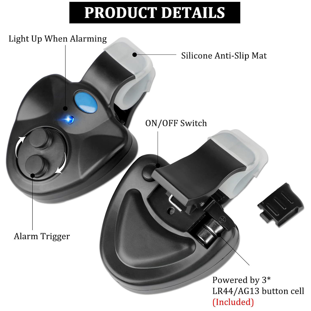 Carp Fishing Clip Set Rod Elec - Fish Finder Portable のレビューと価格