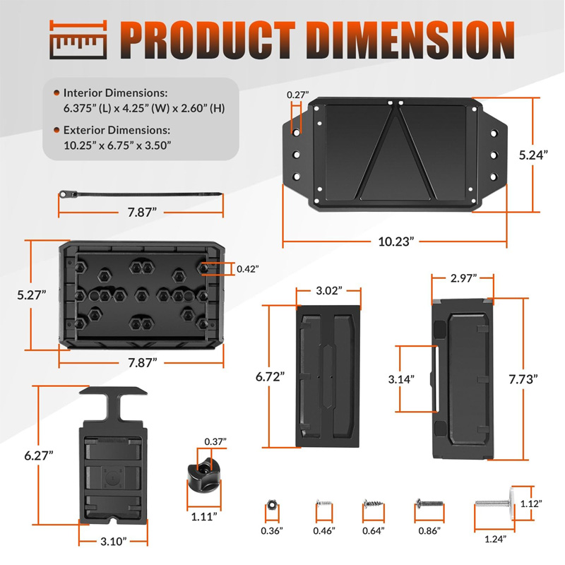 Track Mounted Battery Box for  - Fish Finder Mount のレビューと価格