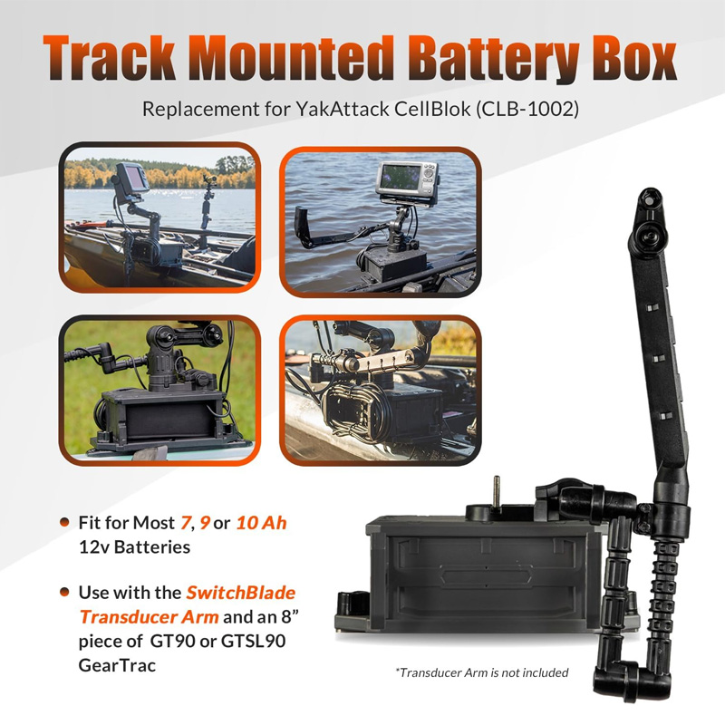 Track Mounted Battery Box for  - Fish Finder Mount のレビューと価格