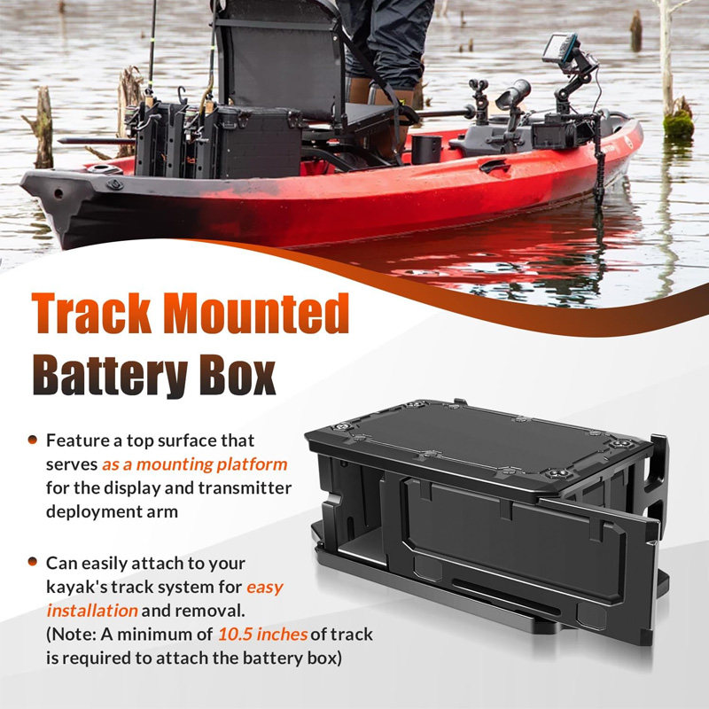 Track Mounted Battery Box for  - Fish Finder Mount のレビューと価格