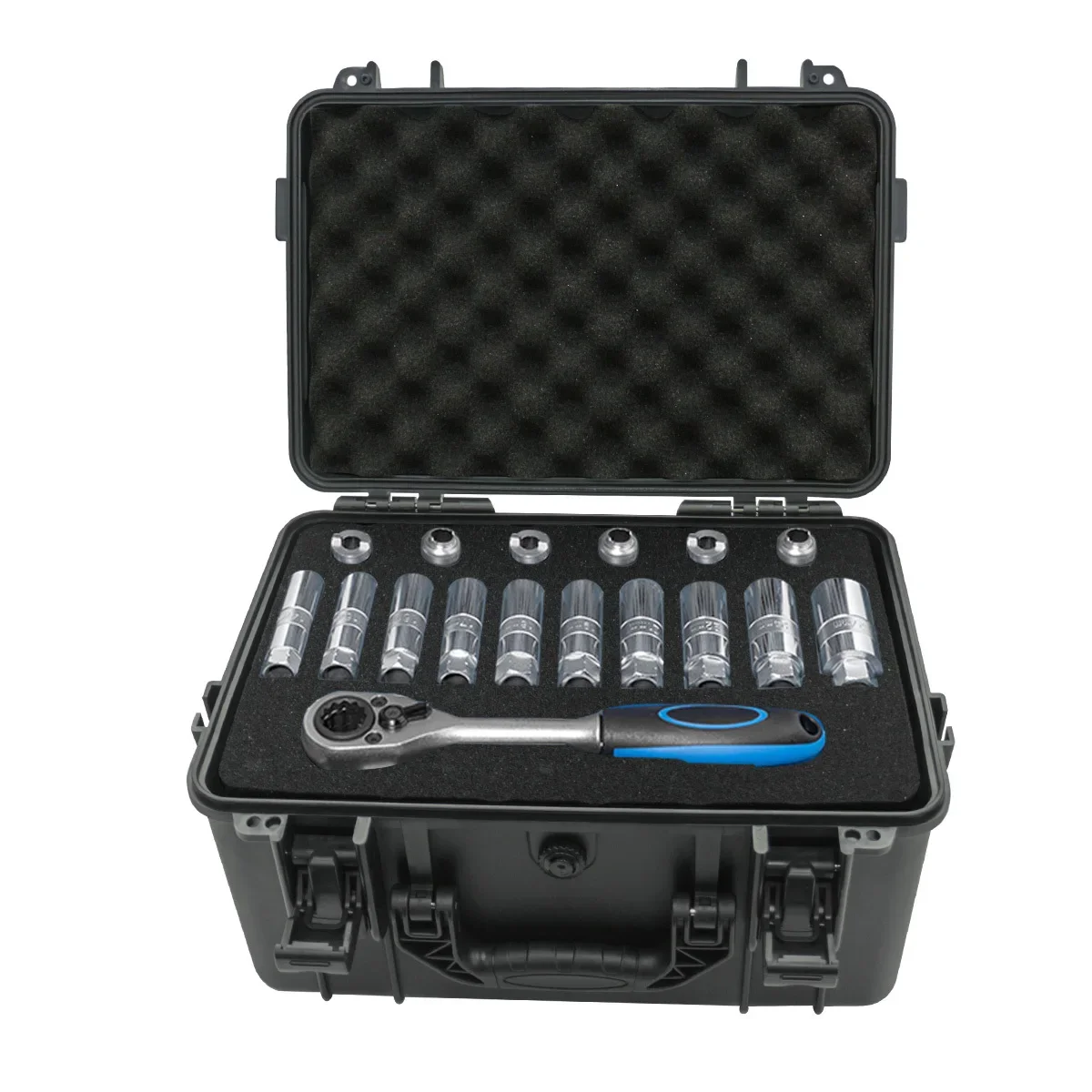 1 portable toolbox with pre cu - Fish Finder Case のレビューと価格