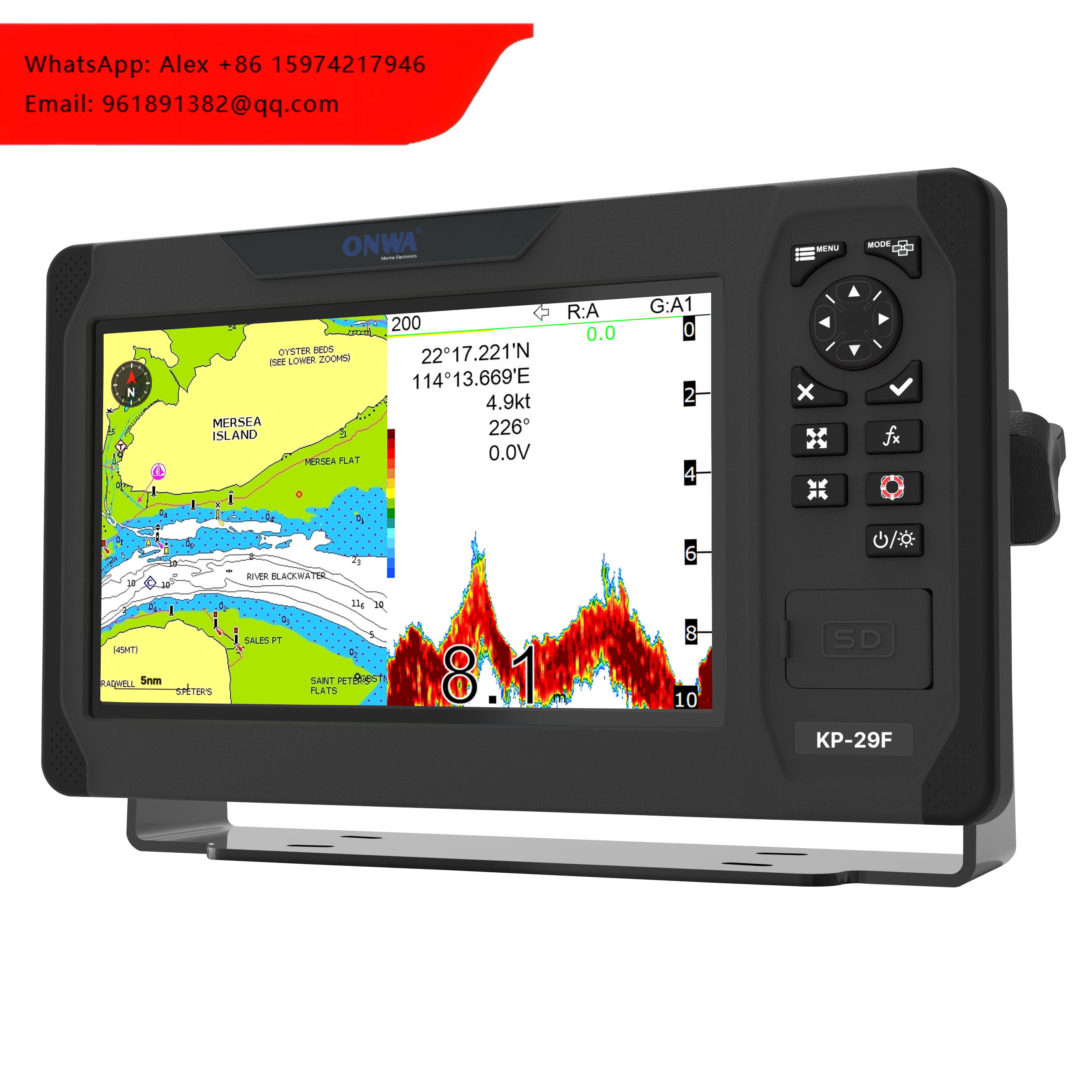 KP-29F (NEW) ONWA 9 Inch GPS C - Fish Finder Gps のレビューと価格