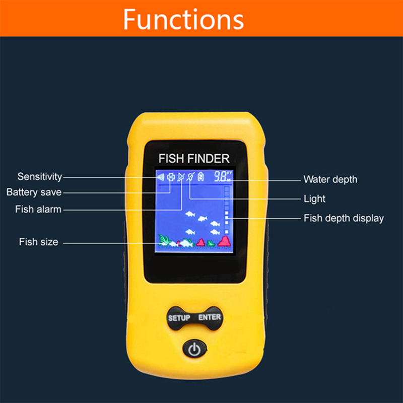 Brand New Colorful Wireless Fi - Fish Finder Transducer のレビューと価格