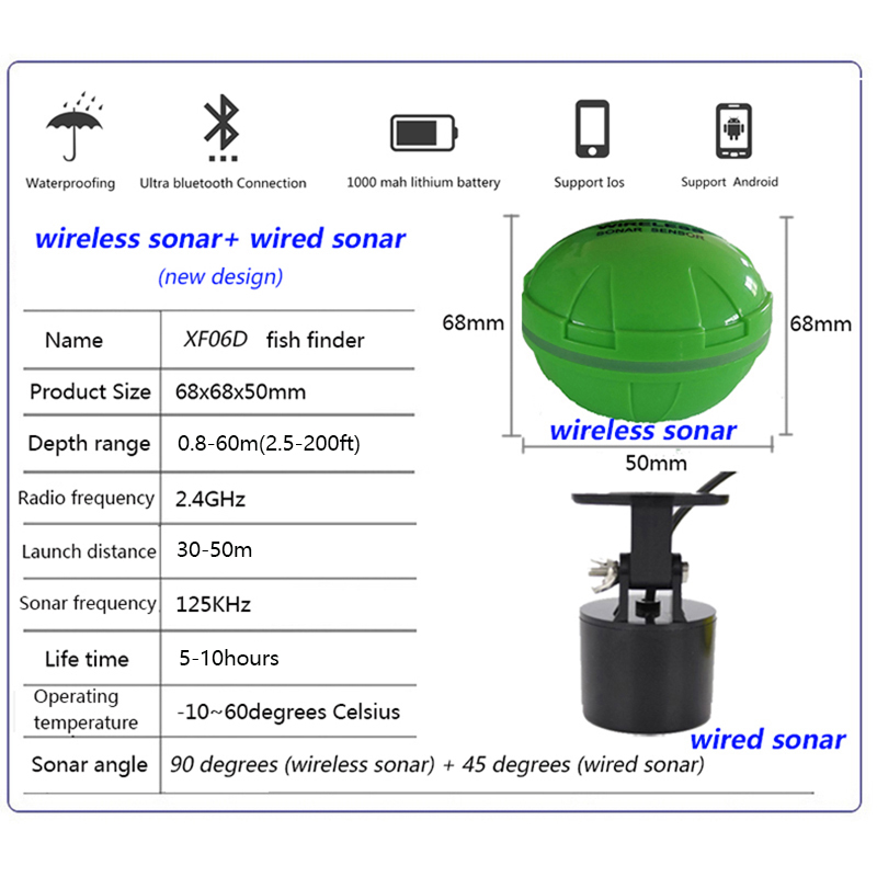 Portable Bluetooth Wireless So - Fish Finder Portable のレビューと価格